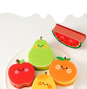 Éponges de nettoyage en forme de fruits, série dessin animé, vente en gros d'usine à bas prix, éponges de cuisine mignonnes réutilisables - Product Image 6