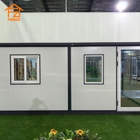 Maisons préfabriquées compactes et faciles à transporter, Tiny House 720, maison conteneur extensible avec chambre, style moderne