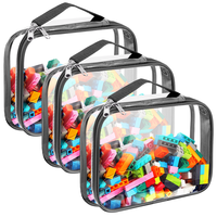 Solution de rangement de jouets pour les jouets Lego Blocks Organisateurs de jouets et rangement pour enfants Lot de 3 grands