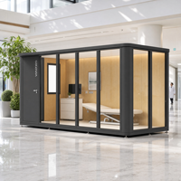 COCOVIA Maison modulaire en aluminium à installation manuelle, mini-bureaux, petits bureaux, pod médical, cabine compacte, cabine moderne