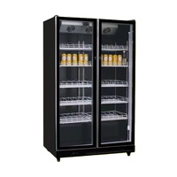Réfrigérateur commercial à porte vitrée, refroidisseur de vin et de boissons, refroidisseur de vin de comptoir en bar, vente chaude