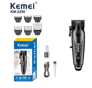 KEMEI KM 2290 Cortadora <span class=keywords><strong>de</strong></span> Pelo Eléctrica Profesional para Salón, Recargable, Recortadora <span class=keywords><strong>de</strong></span> <span class=keywords><strong>Barba</strong></span> para Hombres, la <span class=keywords><strong>Mejor</strong></span> Máquina para <span class=keywords><strong>Cortar</strong></span> el Cabello - Product Image 3