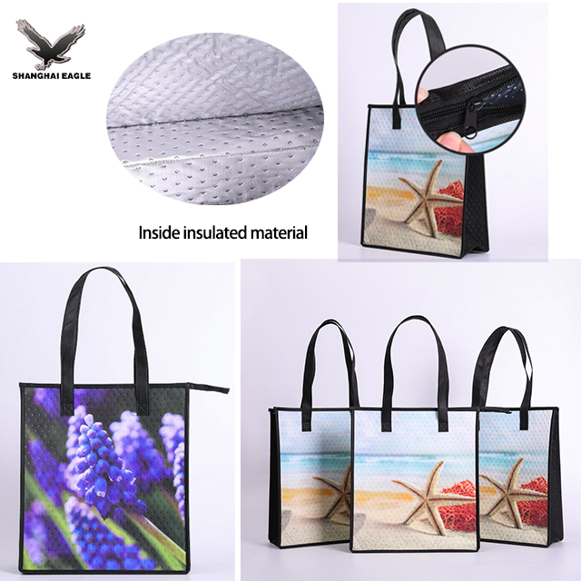 Sac isotherme non tissé à pois