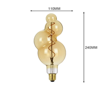 Bulle Lampe Ampoule Électrolytique Or Ambiant Lampe Savon Bulle Dimmable LED Filament Lumière Décoratif Bar Raisin Lustre