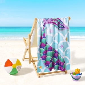 Toalla de playa de microfibra con estampado de dinosaurios, toalla de playa compacta, extragrande, sin arena, súper absorbente, suave, YH-STJ - Product Image 1