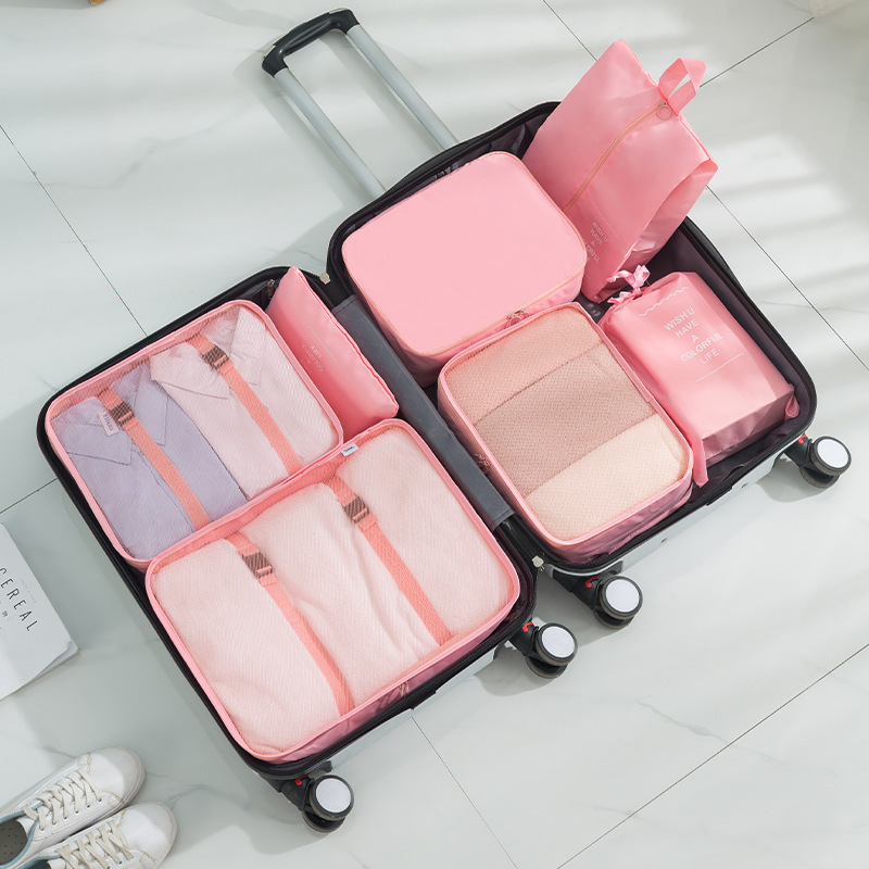 Conjunto rosa de 7 piezas