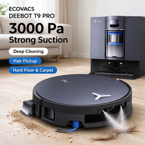 หุ่นยนต์ดูดฝุ่นถูพื้นอัตโนมัติ Ecovacs Deebot T90 Pro Omni แรงดูด 30000 Pa ควบคุมผ่านแอพและสั่งงานด้วยเสียง - Product Image 1