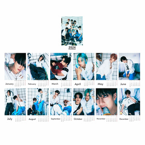 KPOP Stray Kids TWICE (G) 2024 Calendario <span class=keywords><strong>de</strong></span> escritorio Impresión <span class=keywords><strong>de</strong></span> fotos en HD Página Girando Calendario <span class=keywords><strong>de</strong></span> doble cara Decoración <span class=keywords><strong>de</strong></span> escritorio Fans Regalo - Product Image 2