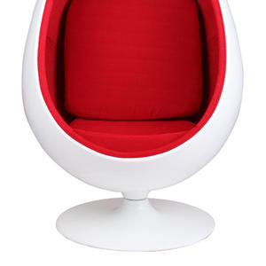 Moderne duurzame ovale eipot-loungestoel van glasvezel, fluweel, fauteuil, designstoel, meubilair voor thuis, hotel, lobby. - Product Image 2