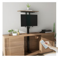 32- 70 pouces motorisé vertical hauteur réglable TV ascenseur ascenseur télécommande levage télescopique type d'armoire support caché