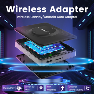 อะแดปเตอร์ Carlinkit Wireless Portable <span class=keywords><strong>CarPlay</strong></span> Dongle มัลติมีเดียสำหรับรถยนต์ กล่องสมาร์ทคาร์ รองรับวิทยุ 5G สำหรับอุปกรณ์เสริม Tesla รุ่น 3 <span class=keywords><strong>X</strong></span> Y S - Product Image 3