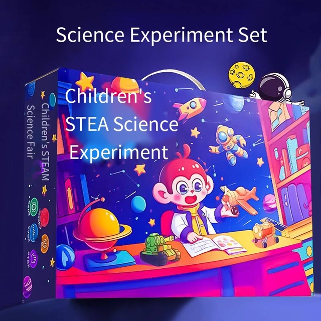 Science Experiment Set for Year Olds-Handmade DIY Technology Educational Toy with Small Production Material Bag & Gift Box