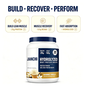 Protéine de lactosérum hydrolysée à absorption rapide, isolat de protéine de vanille en poudre pour la récupération musculaire, complément de <span class=keywords><strong>musculation</strong></span> - Product Image 3