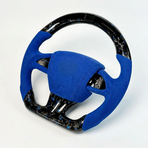 Volant personnalisé en fibre de carbone forgée de couleur violette véritable pour Volkswagen VW <span class=keywords><strong>Golf</strong></span> <span class=keywords><strong>7</strong></span> MK7 MK7.5 GTI R <span class=keywords><strong>Alcantara</strong></span> Racing - Product Image 3