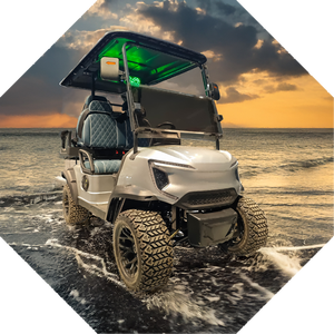 Venta al por mayor de fábrica, precio barato, 4 asientos, 4x4, carrito de golf eléctrico de caza - Product Image 1