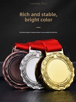 Médailles de football personnalisées sur commande, en alliage de zinc, gravées, récompenses sportives commémoratives, trophées de championnat