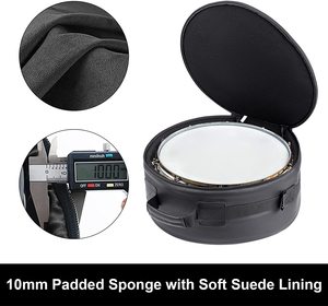 Moistureproof מתכוונן מרופד עור מפוצל מלכודת תוף תיק Waterproof אישית רך מלכודת תוף מקרה תיק עם ידית - Product Image 3