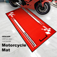 Tapis de garage pour moto imprimé sur mesure, tapis antidérapant pour garage de moto, tapis de stationnement personnalisé avec logo pour atelier, salle d'exposition