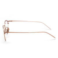 Vente en gros de lunettes en titane, monture optique ronde rétro pour dames et hommes