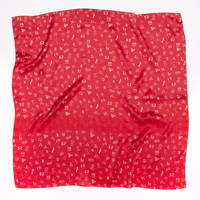 Écharpes légères en polyester-coton imprimées par transfert thermique - Lot en gros pour événements promotionnels