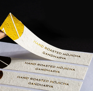 Eleganti Adesivi con Lamina Dorata in Rilievo per Sacchetti di Caffè e Prodotti da Forno - Product Image 1