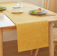 Nappe unie imprimée, technique tissée, chemin de table pour la maison, l'art du thé et le café, longue nappe de table pour la décoration des fêtes, couvre-lit