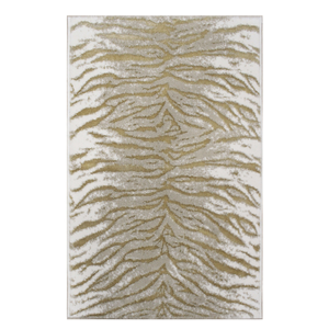 Tapis de bain et de douche Amanda 70x120cm en coton recyclé teint en fil, motif animalier jacquard, production sur mesure, fabriqué en Turquie - Product Image 2