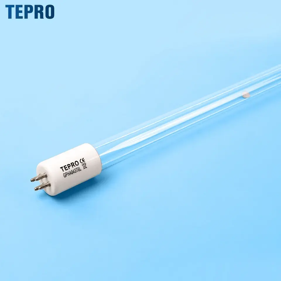GPHA843T6L uvc germicidal lamp 10w 40w 60w 100w Amalgam quartz tube t5 t6 4 Pin water sterilizer uv disinfection lamp