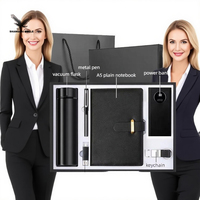 Ensemble cadeau d'entreprise personnalisé, tasse à vide de luxe, carnet, kits exécutifs, coffret cadeau promotionnel d'entreprise, logo personnalisé en couleur, soie
