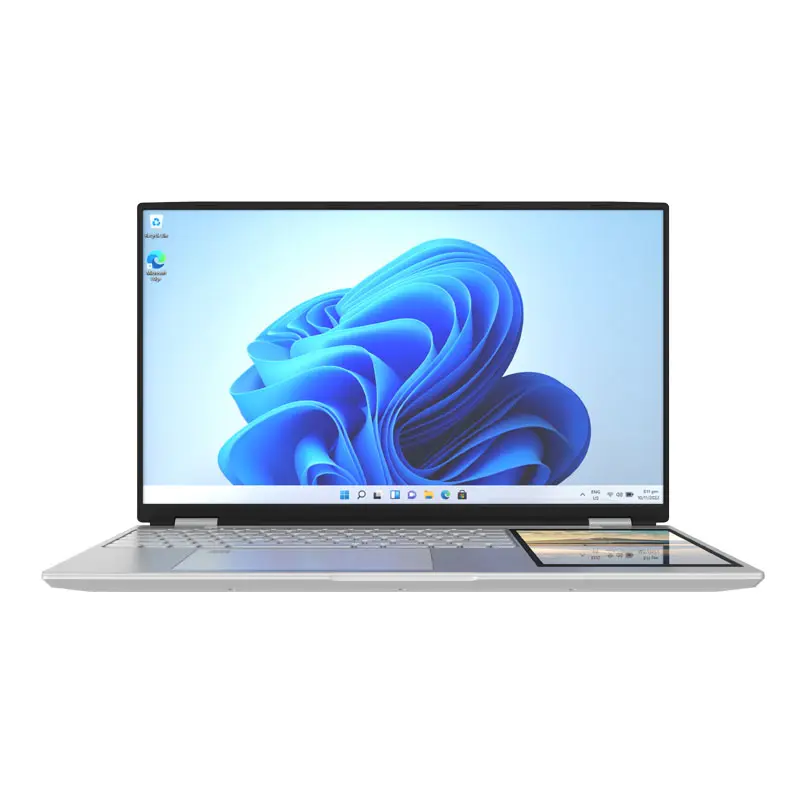 Vente en gros Oem Stockage de données rapide unique Intel N95 Home Quad Core Ordinateurs portables à double écran 15.6 pouces + 7 pouces Ordinateur portable professionnel