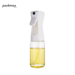 200 flacons pulvérisateurs d'huile d'olive comestible ronds en plastique écologique anti-déversement de 300 ml pour cuisine domestique, avec atomiseur, pour friteuse à air - Product Image 1