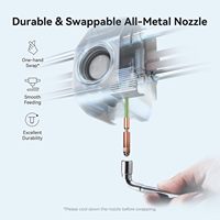 Impresora 3D K1 SE de Aluminio Negra para Niños y Principiantes, Completamente Ensamblada, con Nivelación Automática, Impresión de Alta Velocidad de 600 mm/s