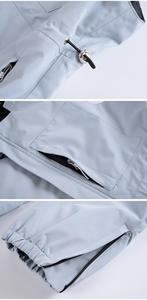 Logotipo personalizado invierno deporte al aire libre niñas a prueba de viento traje de nieve tamaño personalizado calidad caliente abajo mujeres chaqueta pantalón conjunto - Product Image 5