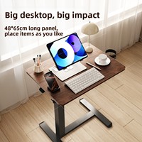 Table d'appoint relevable à angle réglable, table pneumatique, petite table à thé, bureau pour ordinateur portable en bois