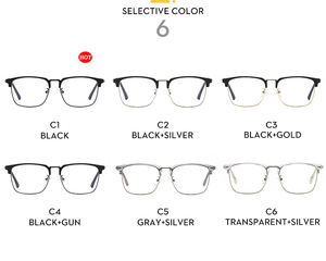 Gafas Ópticas Cuadradas con Marco Metálico STORY PSTY9510A, Filtro <span class=keywords><strong>de</strong></span> Luz Azul, Gafas para Computadora, Anti Luz Azul, Gafas <span class=keywords><strong>de</strong></span> Negocios para Hombre - Product Image 6