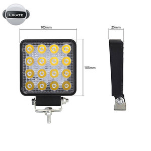 Barra de luces LED para el lugar de trabajo 48W 16LED luz del automóvil haz luminoso 12v 24v jeep ATV UAZ SUV 4WD 4x4 camión tra - Product Image 4