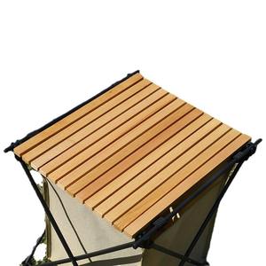 ShineMaster-Armario plegable de aluminio portátil para acampar, mesa con cesta de almacenamiento para senderismo al aire libre - Product Image 6