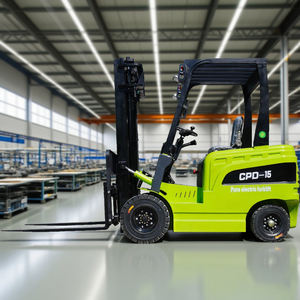 Forklift listrik 1 Ton 1.5 Ton 3 Ton penanganan gudang mengangkat baterai Forklift 4 roda Forklift listrik untuk dijual - Product Image 1