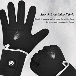 Guantes Calefactables Delgados Recargables, Ultrafinos, con Pantalla Táctil, Batería de Larga Duración, Guantes Eléctricos con Forro Interior Cálido para Esquí, para Hombre - Product Image 3