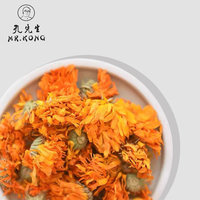 Teh Bunga Marigold Alami, Herbal Kering, Bunga Calendula, Kemasan Kotak/Kantong, Teh Sehat Beraroma, Grade A Bersertifikat
