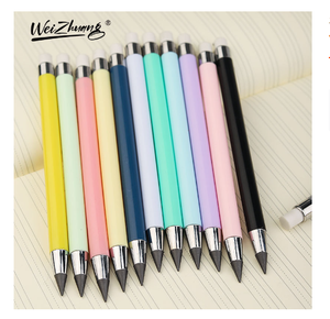 Nouvelle arrivée d'articles scolaires avec logo personnalisé crayons standard noirs à <span class=keywords><strong>dessin</strong></span> <span class=keywords><strong>simple</strong></span> <span class=keywords><strong>crayon</strong></span> blanc en bois sans fin gomme à <span class=keywords><strong>crayon</strong></span> en plastique - Product Image 5