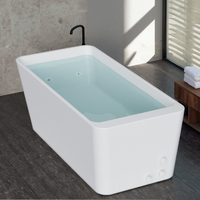 Baignoire autoportante rectangulaire en acrylique pour alvéole, livraison en 3 jours, bain froid, spa pour athlètes, massage, bain de trempage pour salle de bain, livraison en 3 jours