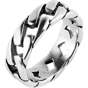 Hipster – bague unisexe en chaîne cubaine tricolore pour femme et homme, bijou cadeau de Compilation Hip Hop, nouvel arrivage <span class=keywords><strong>2023</strong></span> - Product Image 5