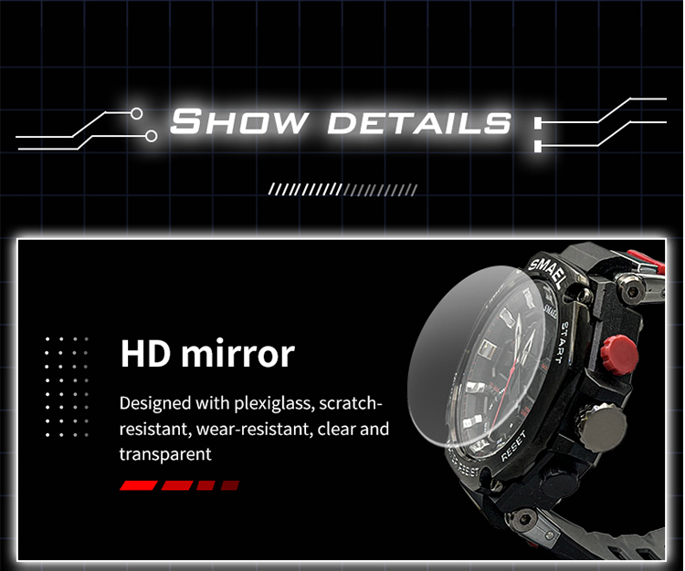 Newest Men's popular Watches Big Brand SMAEL 8069 Men Digital Sport Watches