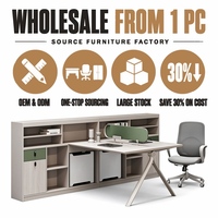 Ensemble de table et chaise de bureau haut de gamme, bureaux pour bureau, table en forme de L, armoire de rangement individuelle avec prise pour entreprise