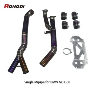 Tubo de Escape de Aleación de Titanio de 3.5 Pulgadas, Color Morado Quemado, para BMW M3 M4 G80 G82 S58 3.0T 2019-2024 - Product Image 6