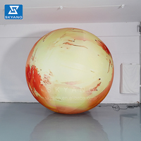 Ballon gonflable de publicité de planète de couleur d'art Ballon commercial Logo imprimé par logo et modèle faits sur commande Ballons menés imprimés par logo