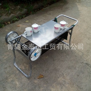 Folding Portable Beach Cart 1140x490x490mm 2 Wheels Iron Material Multipurpose Cargo <b>Trolley</b> For Camping - Product Image 5
