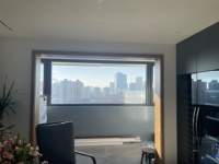 Fenêtre insonorisée et isolante en alliage d'aluminium, horizontale, fixe, moderne et haut de gamme pour villa, appartement, hôtel, école
