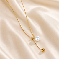 coloré chaîne serpent en acier inoxydable plaqué or 18 carats collier de superposition délicat en cristal rond pour les femmes